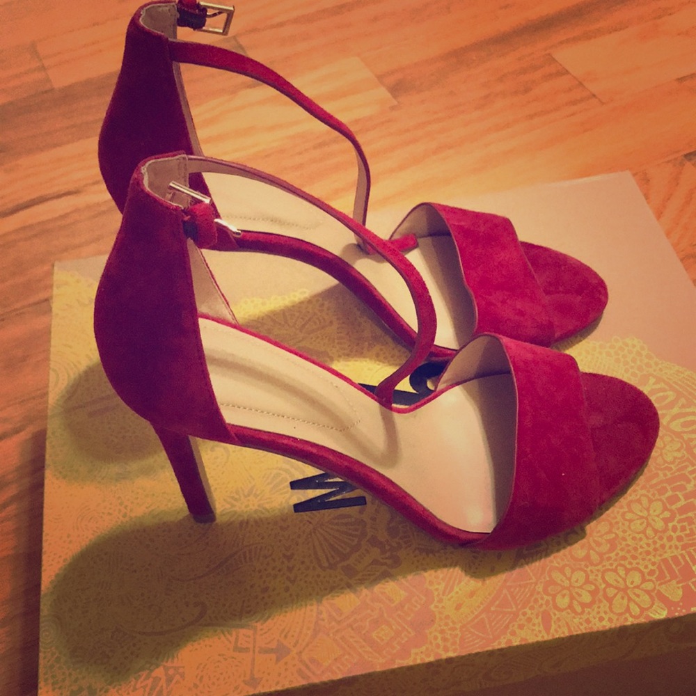 Suade Maroon ALDO Heels
